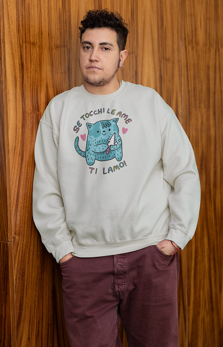 Felpa unisex a girocollo - Ti lamo