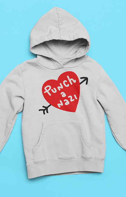 Unisex hooded sweatshirt - Punch a nazi