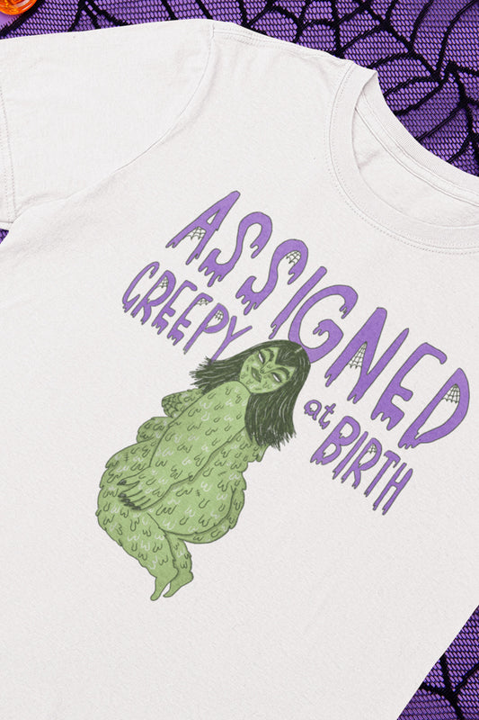 Assigned creepy at birth - T-shirt unisex bio