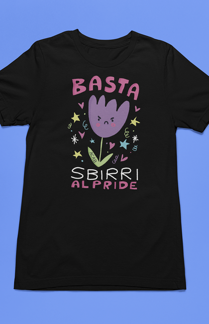 Basta sbirri al Pride - T-shirt unisex in cotone biologico - Collezione Pride