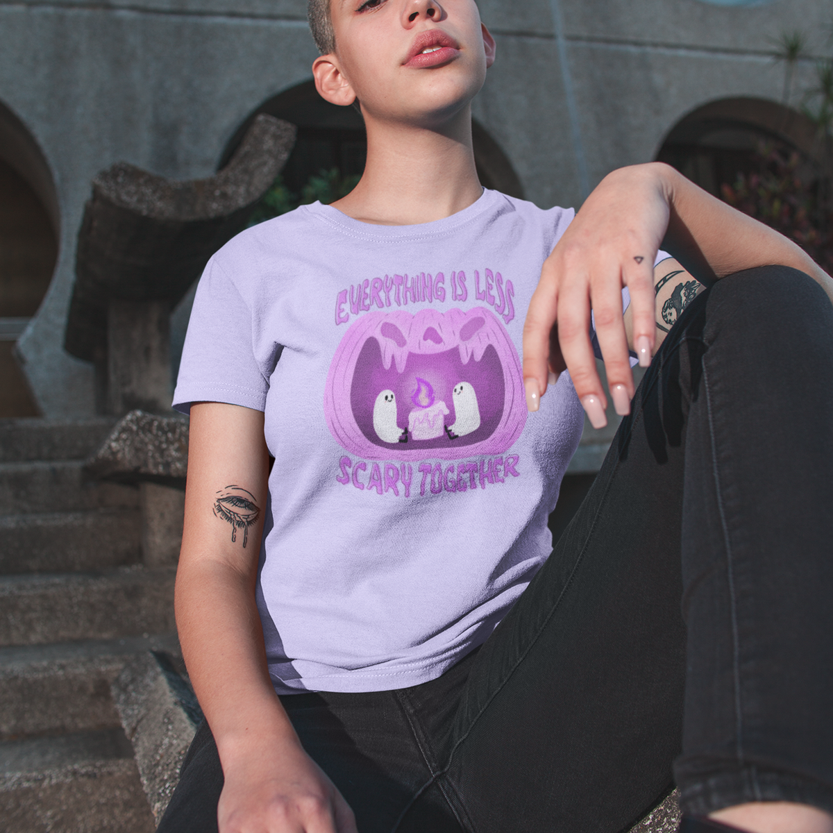 T-shirt unisex - Insieme è tutto meno spaventoso