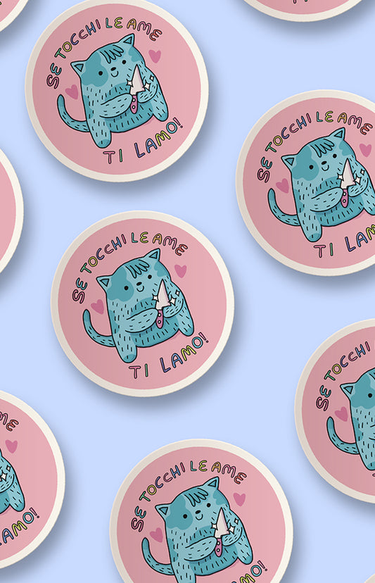 Se tocchi le ame ti lamo - adesivo - Collezione Pride