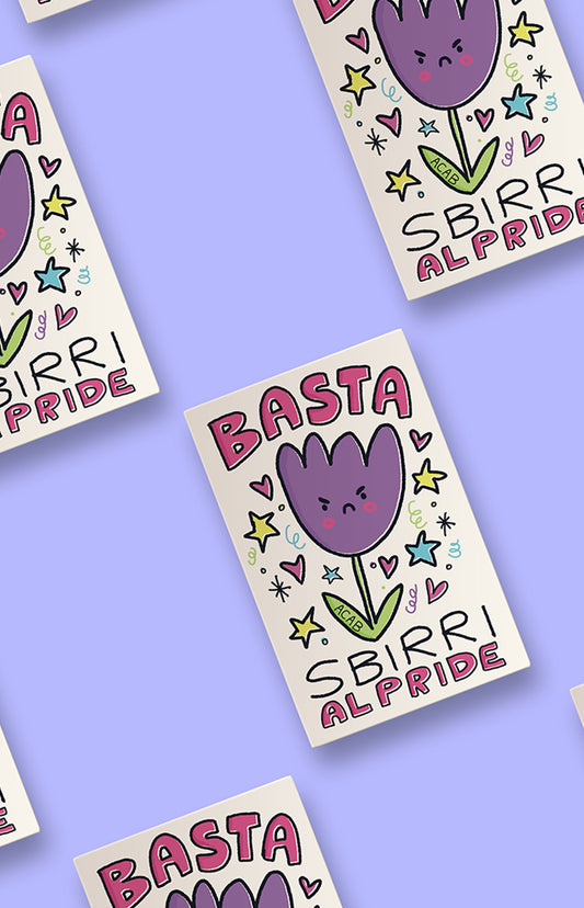 Basta sbirri al Pride - adesivo - Collezione Pride