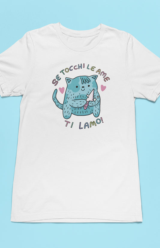 Se tocchi le ame ti lamo - T-shirt unisex in cotone biologico - Collezione Pride
