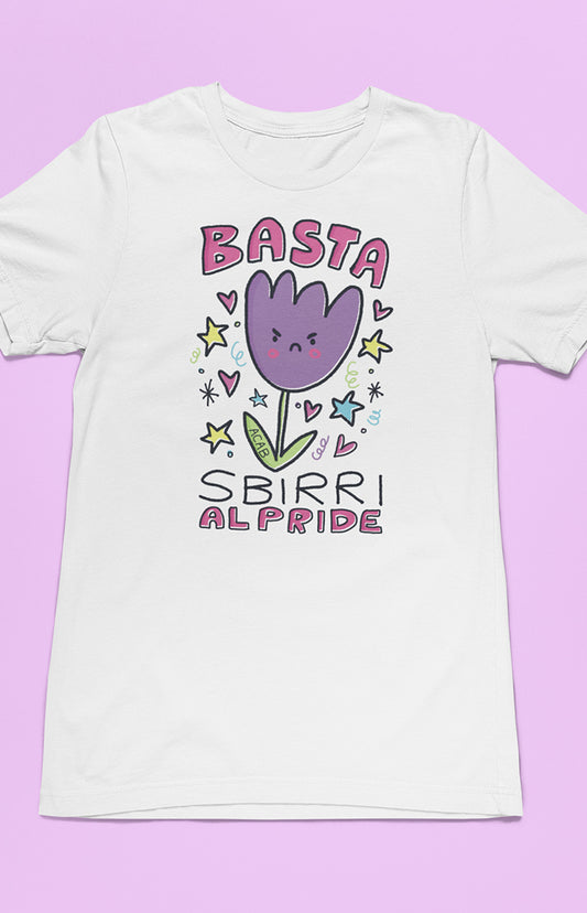 Basta sbirri al Pride - T-shirt unisex in cotone biologico - Collezione Pride