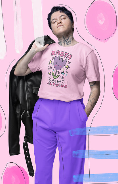 Basta sbirri al Pride - T-shirt unisex in cotone biologico - Collezione Pride