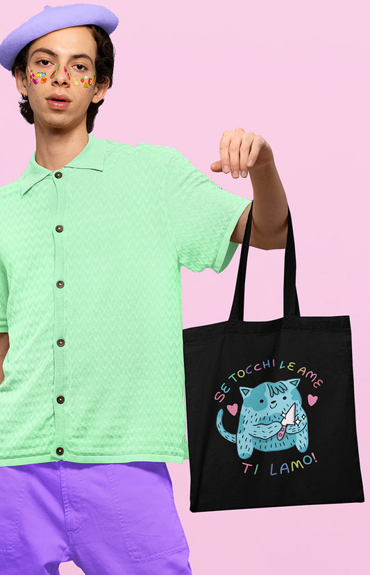 Se tocchi le ame ti lamo - Tote bag in cotone biologico - Collezione Pride