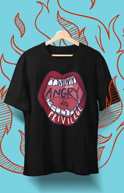 Not being angry is privilege - T-shirt unisex in cotone biologico