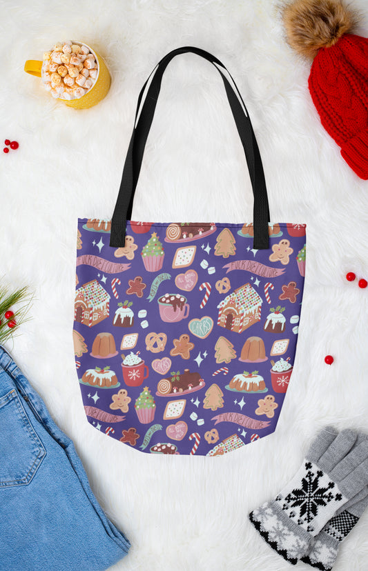 Tote bag con stampa all over - Spooky pattern