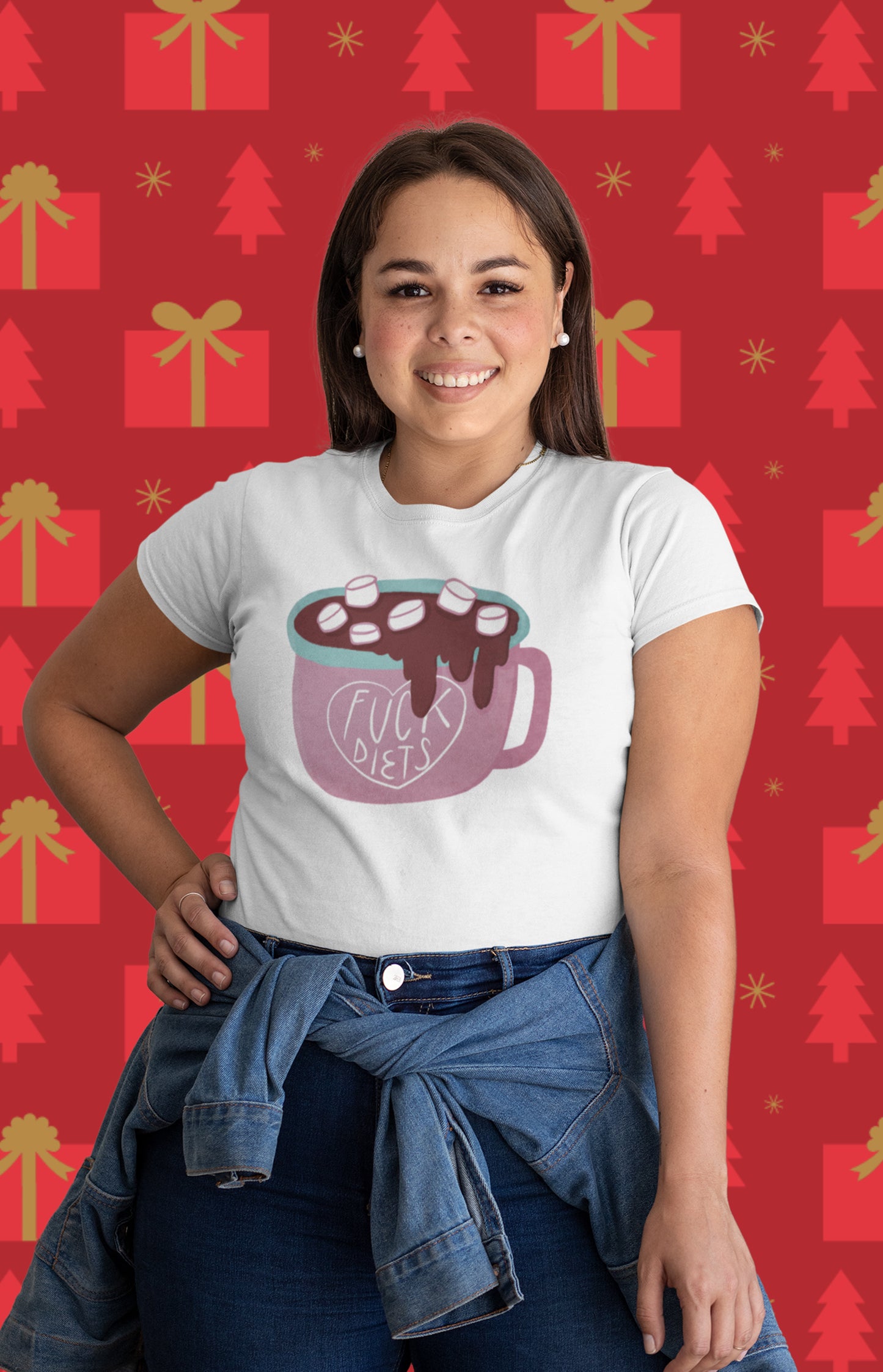 F diets Christmas - T-shirt unisex in cotone biologico