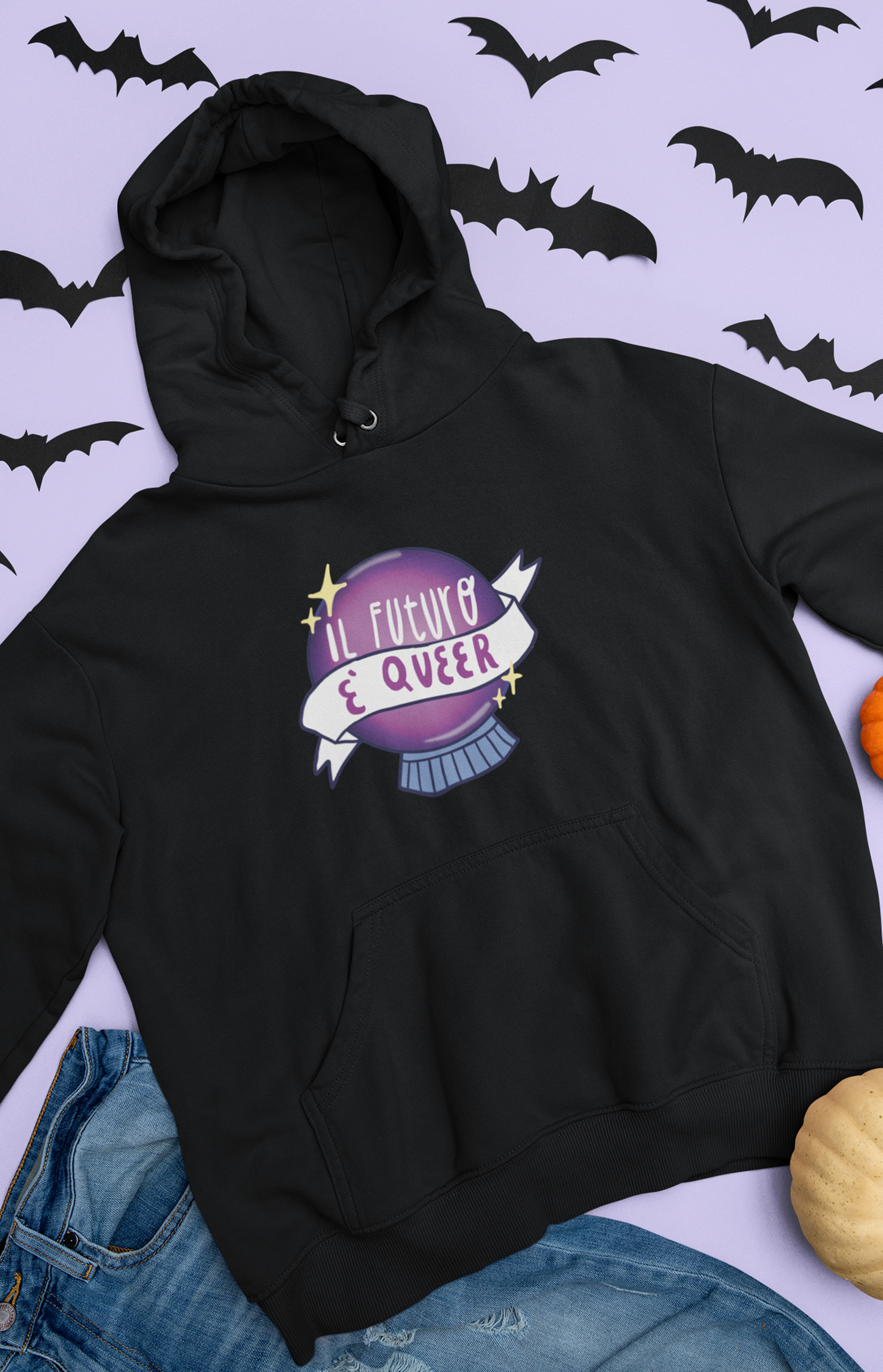 Felpa unisex con cappuccio - Il futuro è queer