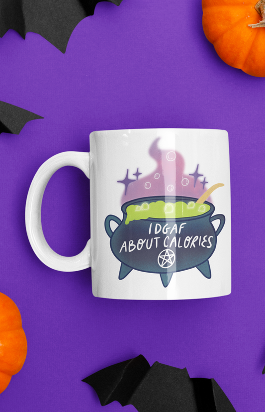 Ceramic mug - IDGAF about calories