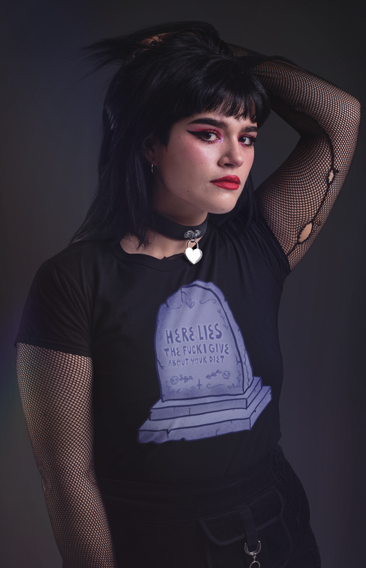 Qui giace - T-shirt unisex in cotone biologico
