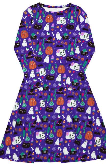 Vestito a maniche lunghe con tasche - Spooky