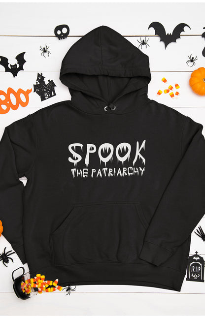 Unisex organic hooded sweatshirt - Spook the patriarchy