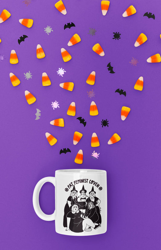 Ceramic mug - Fat feminist coven