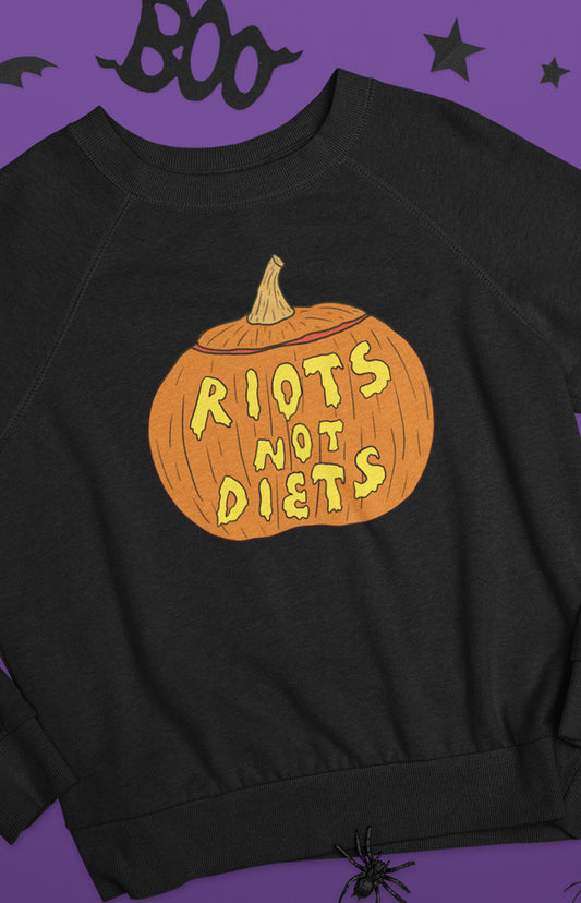 Unisex crewneck sweatshirt  - Riots not diets