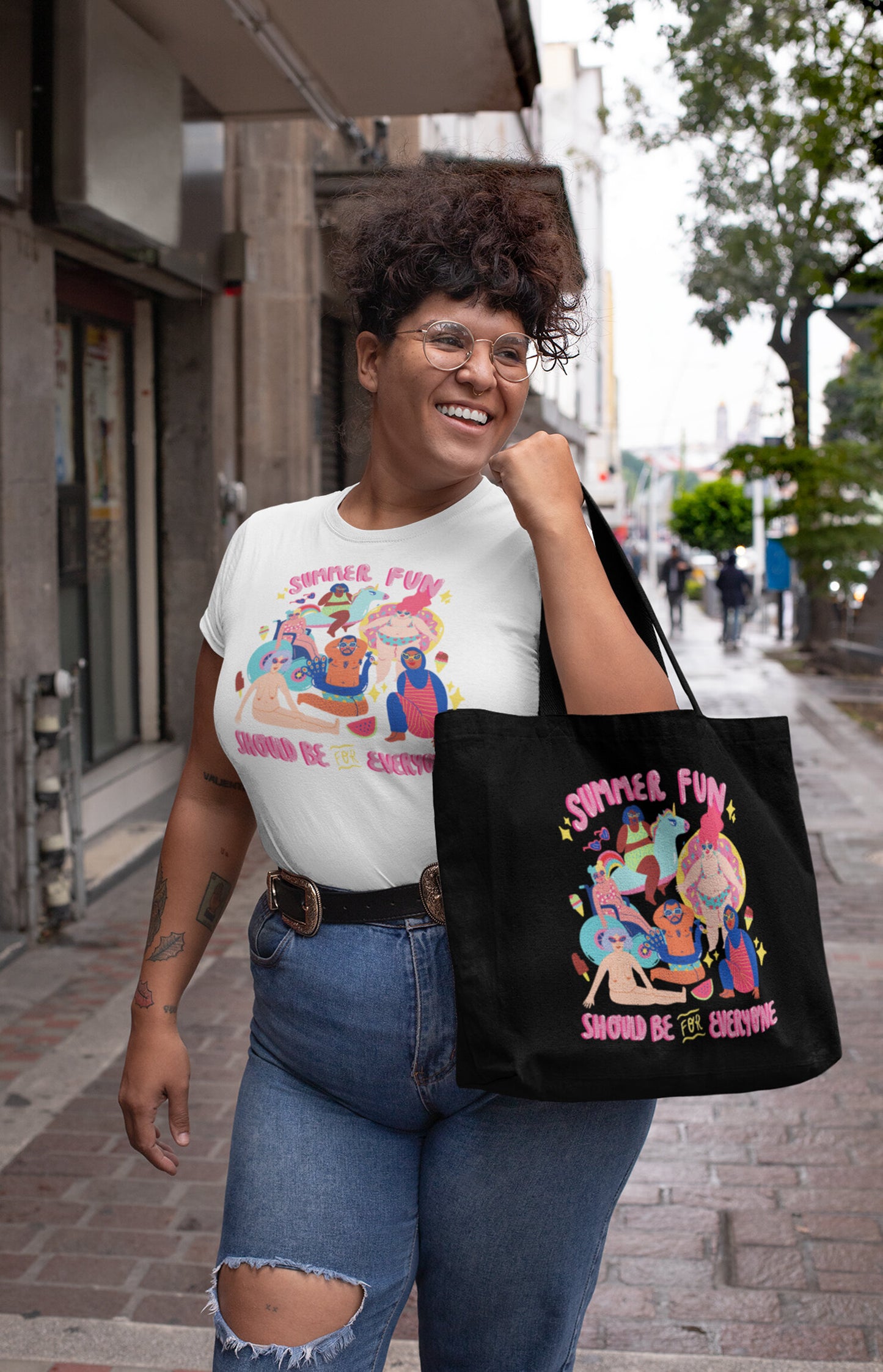 Tote bag grande - Summer fun