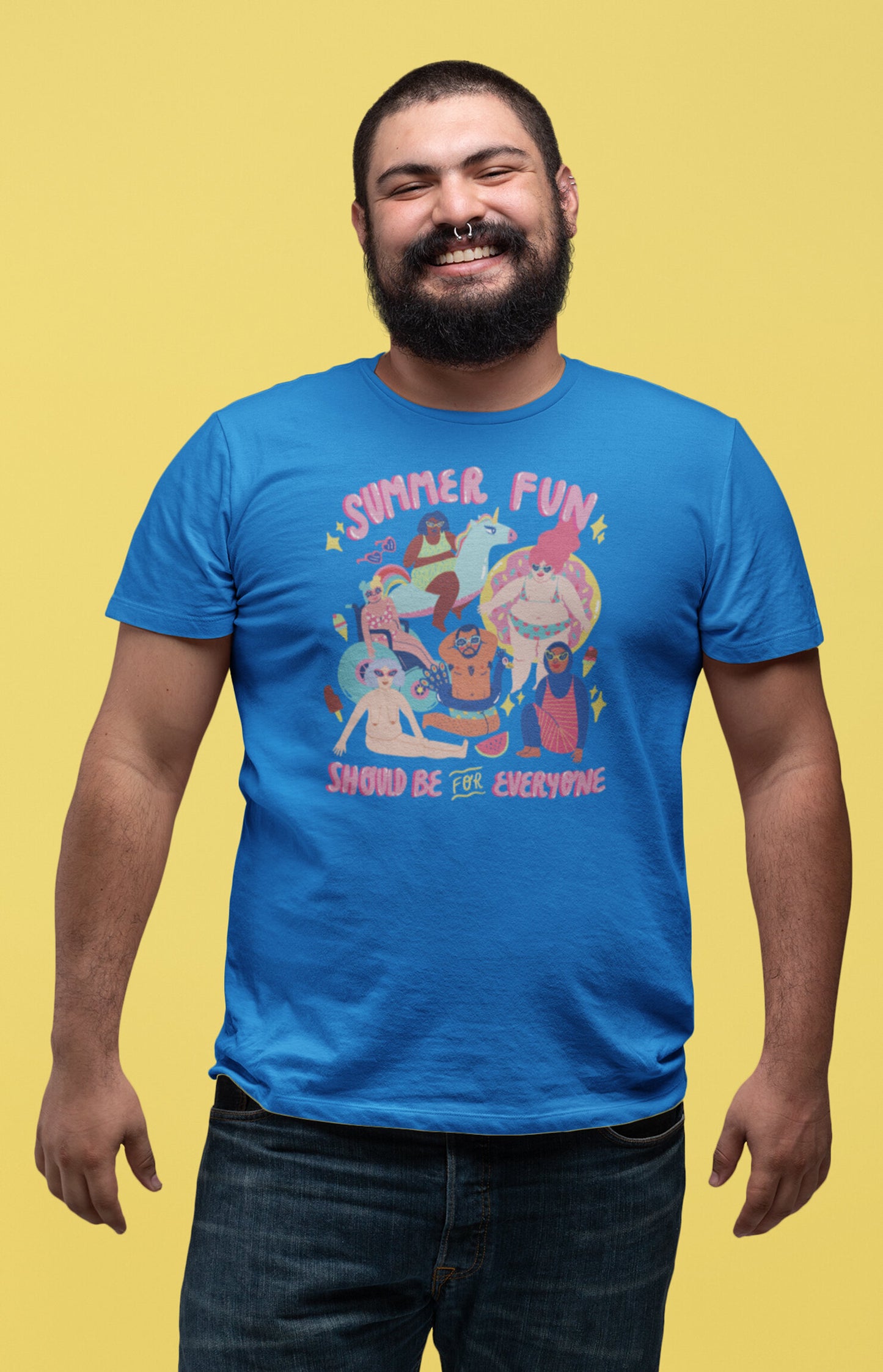 Summer fun - T-shirt unisex in cotone biologico