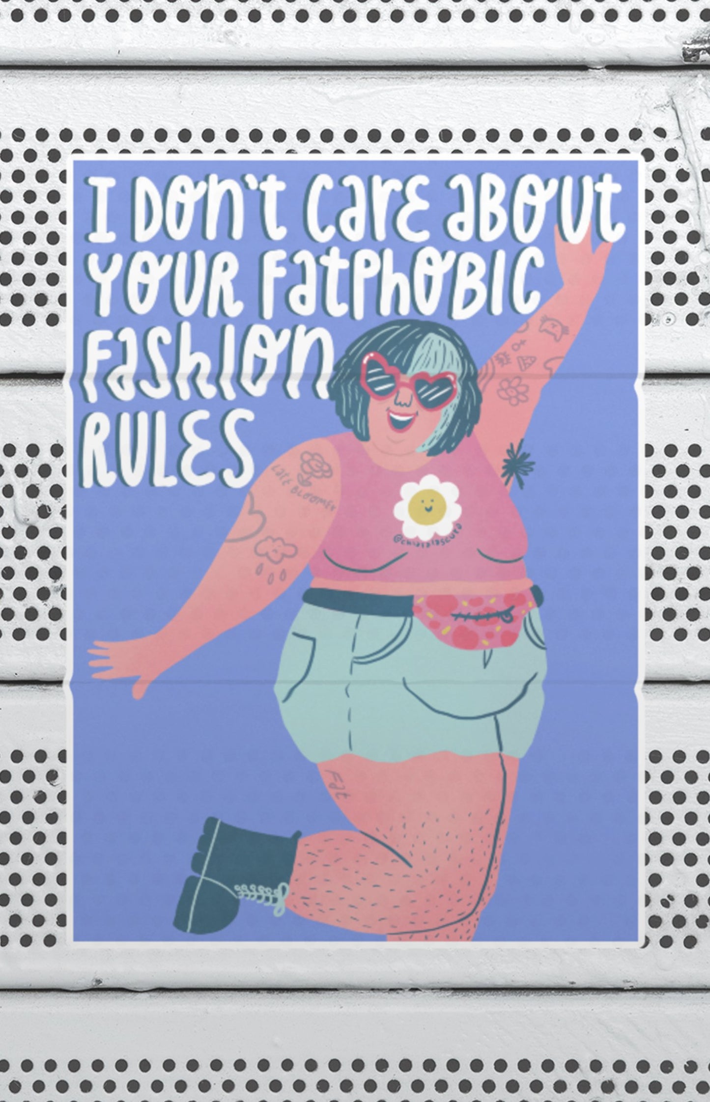 Fashion rules - sticker