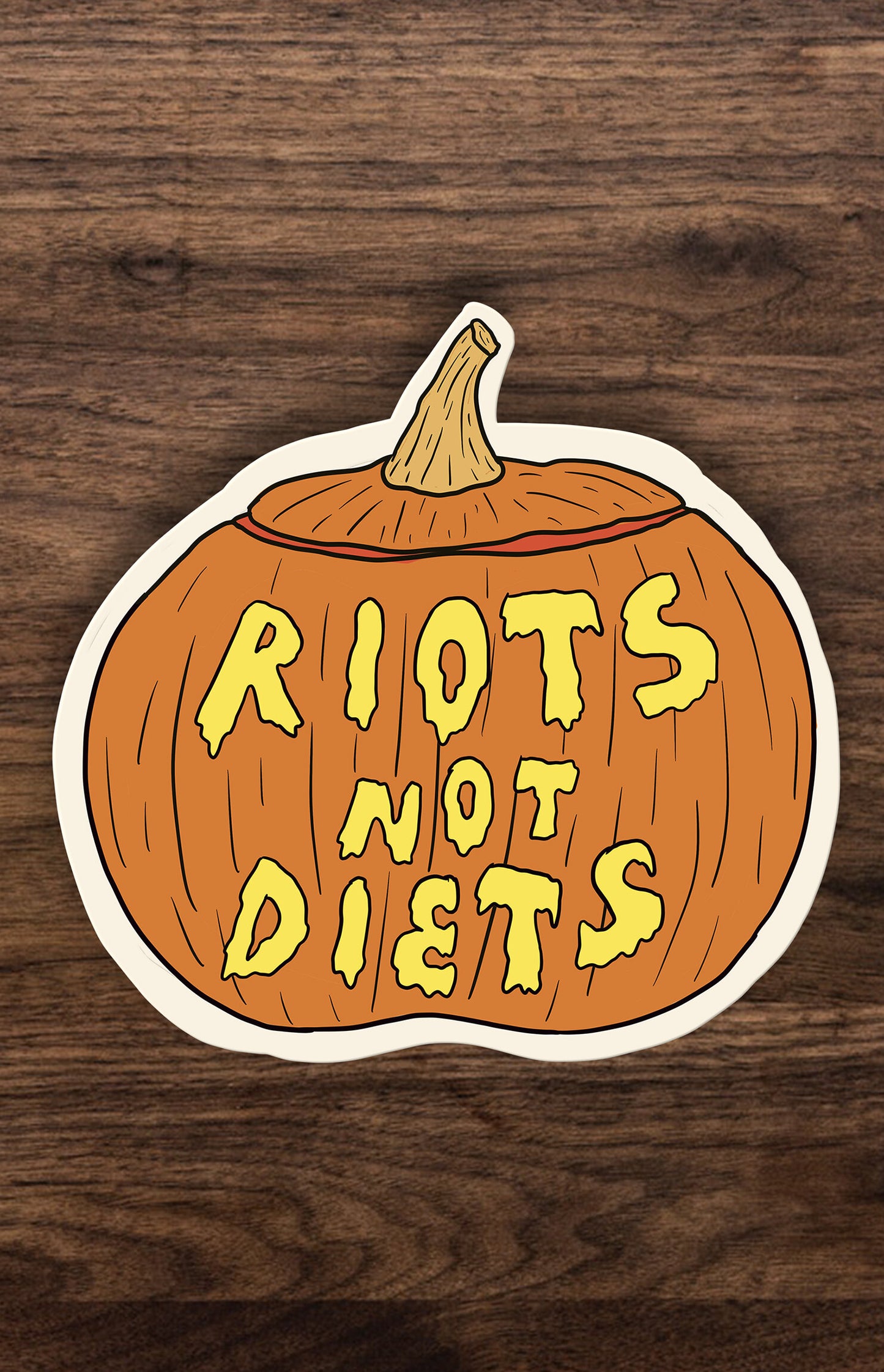 Riots not diets zucca - sticker
