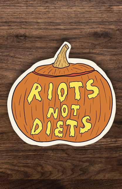Riots not diets zucca - sticker