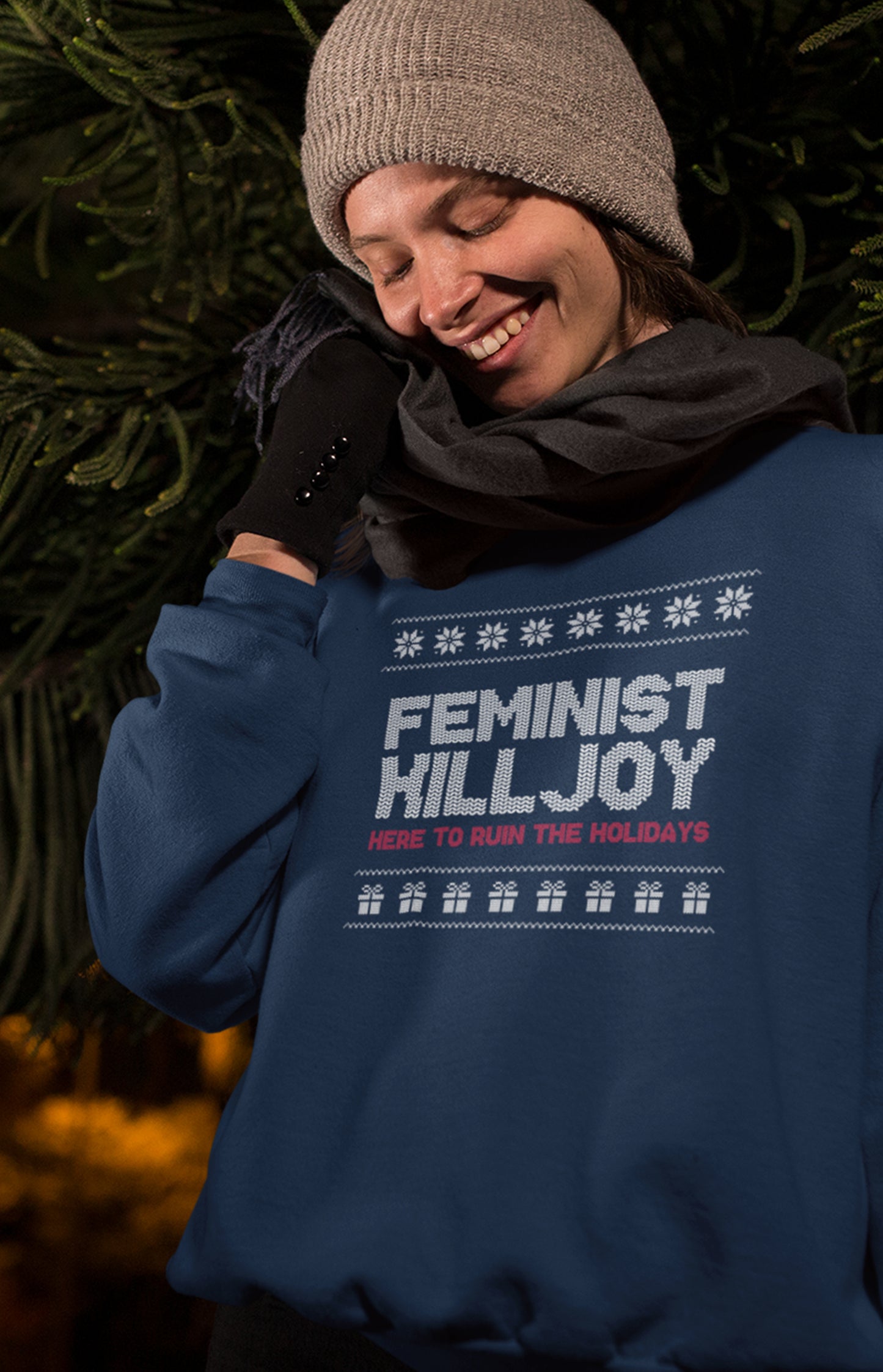 Ugly Christmas sweater - Feminist killjoy