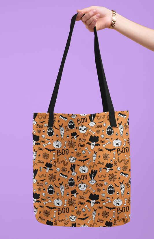 All over print tote - Spooky veggies