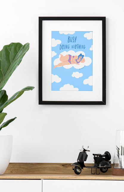 Art print - Busy doing nothing