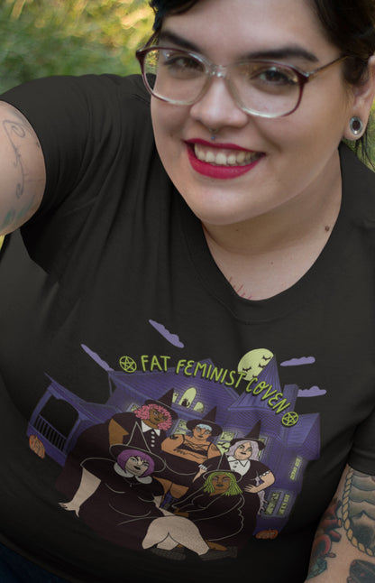 Fat feminist coven full color - Unisex organic t-shirt