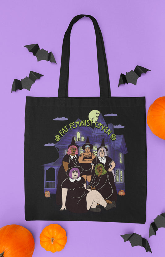 Tote bag - Fat feminist coven full color