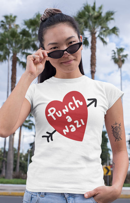 Punch a nazi - T-shirt unisex in cotone biologico