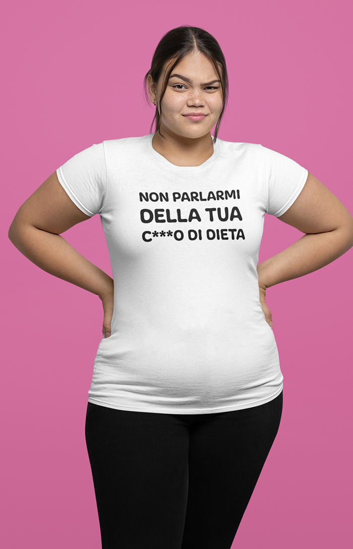 Don't talk to me about your diet - T-shirt unisex in cotone biologico