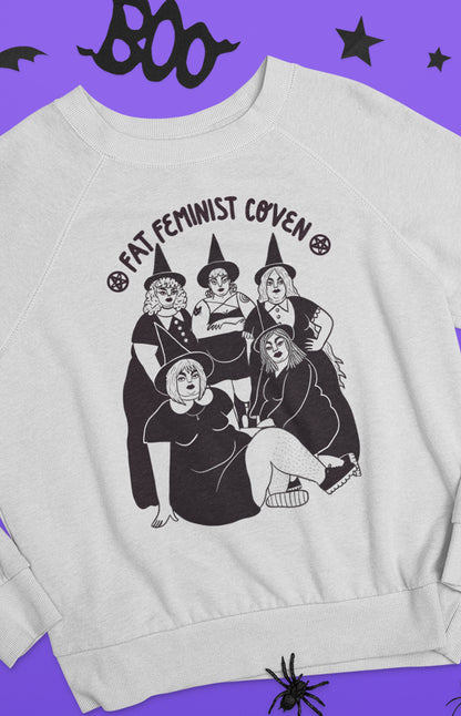 Unisex organic crewneck - Fat feminist coven