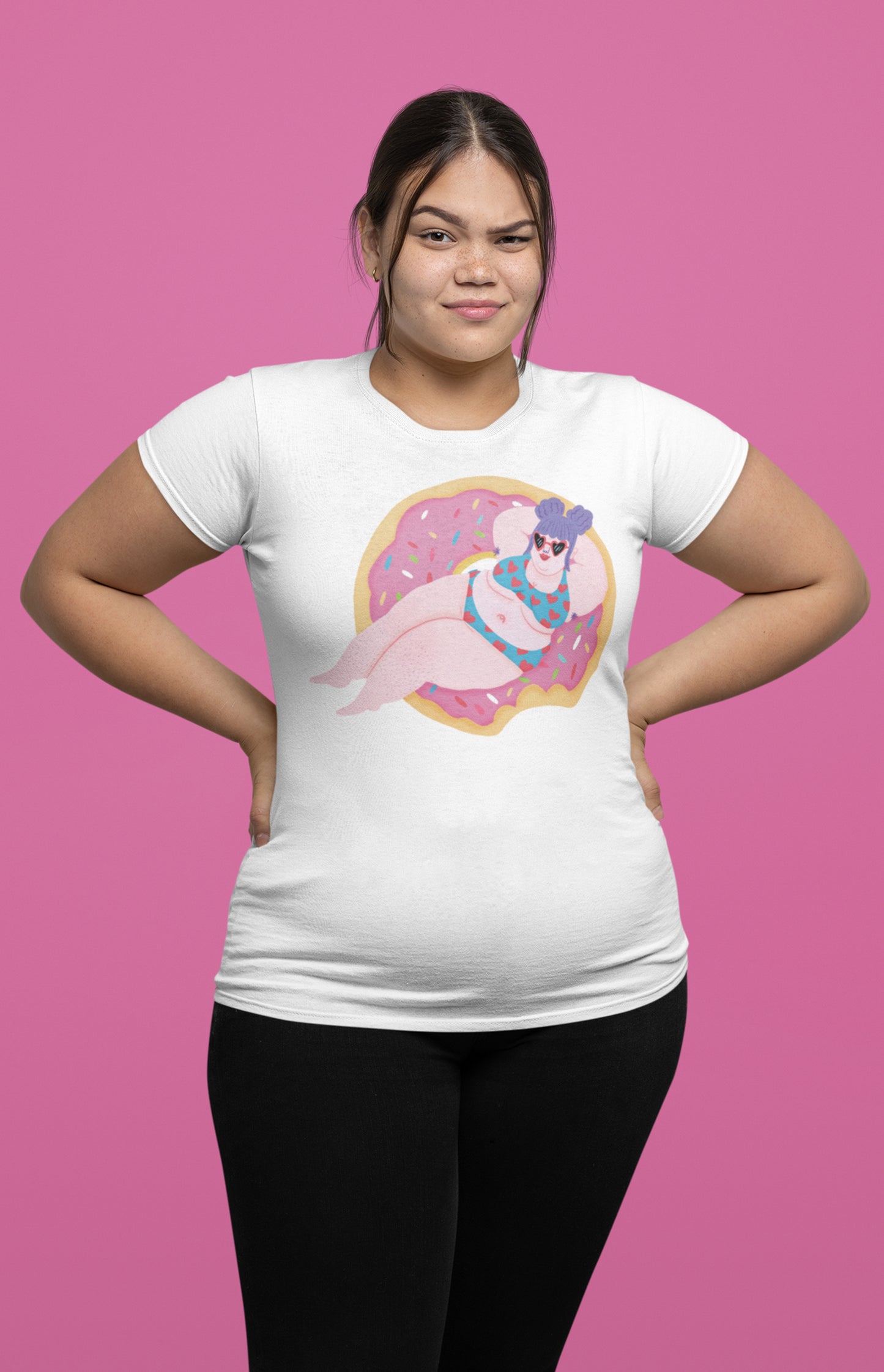 Donut floatie - Unisex organic t-shirt