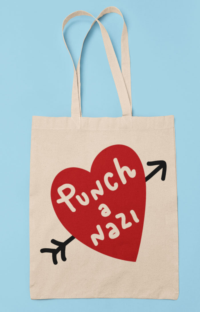 Tote bag - Punch a nazi
