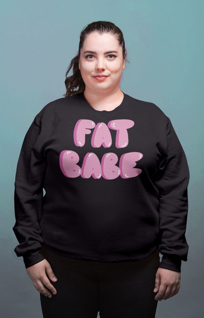 Unisex organic sweatshirt - Fat babe