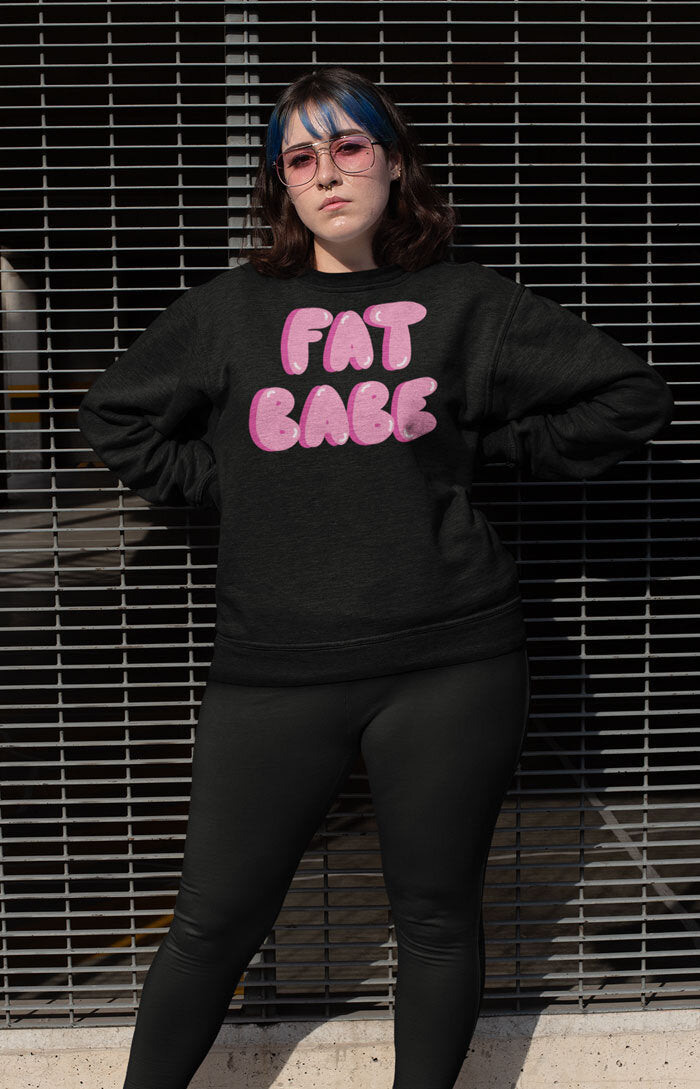 Unisex organic sweatshirt - Fat babe