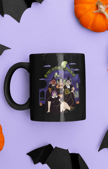 Ceramic mug - Fat feminist coven full color