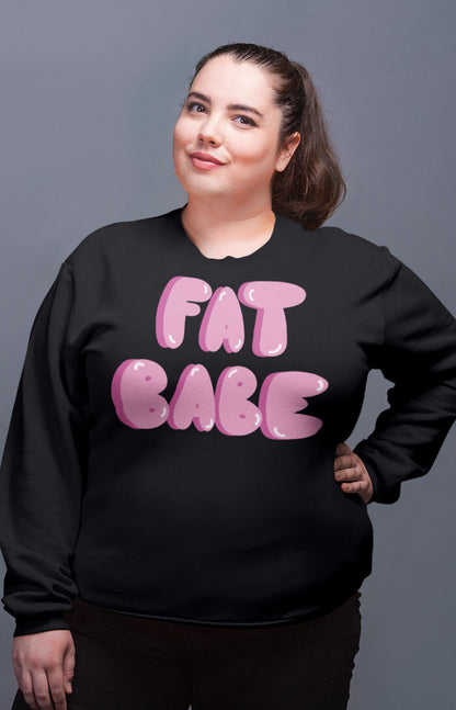 Unisex organic sweatshirt - Fat babe