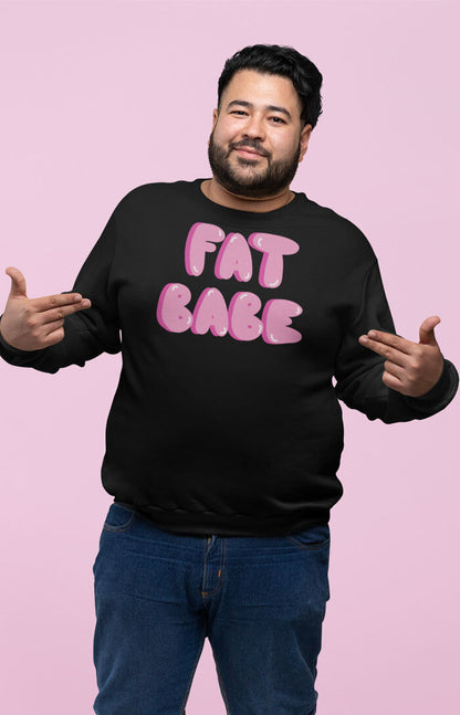 Unisex organic sweatshirt - Fat babe