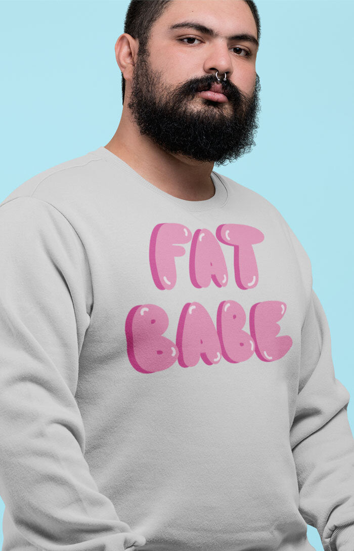 Unisex organic sweatshirt - Fat babe