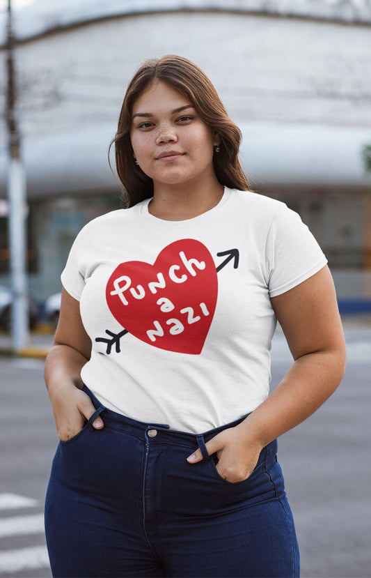 Punch a nazi - T-shirt unisex in cotone biologico