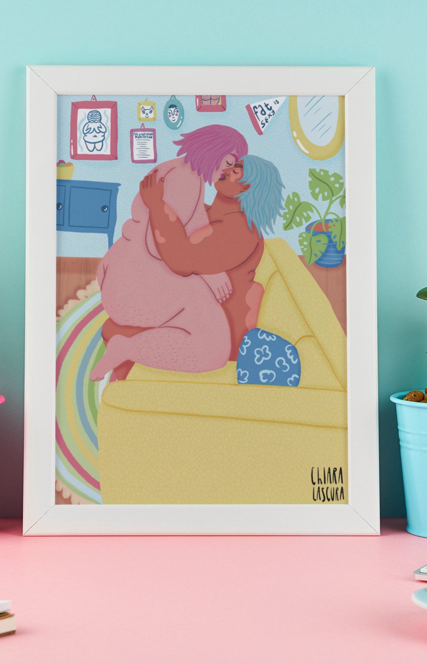 Art print - Fat queer lovers