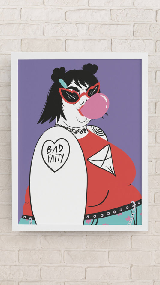 Art print - Bad fatty