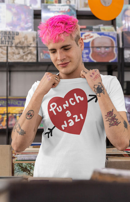 Punch a nazi - Organic unisex t-shirt