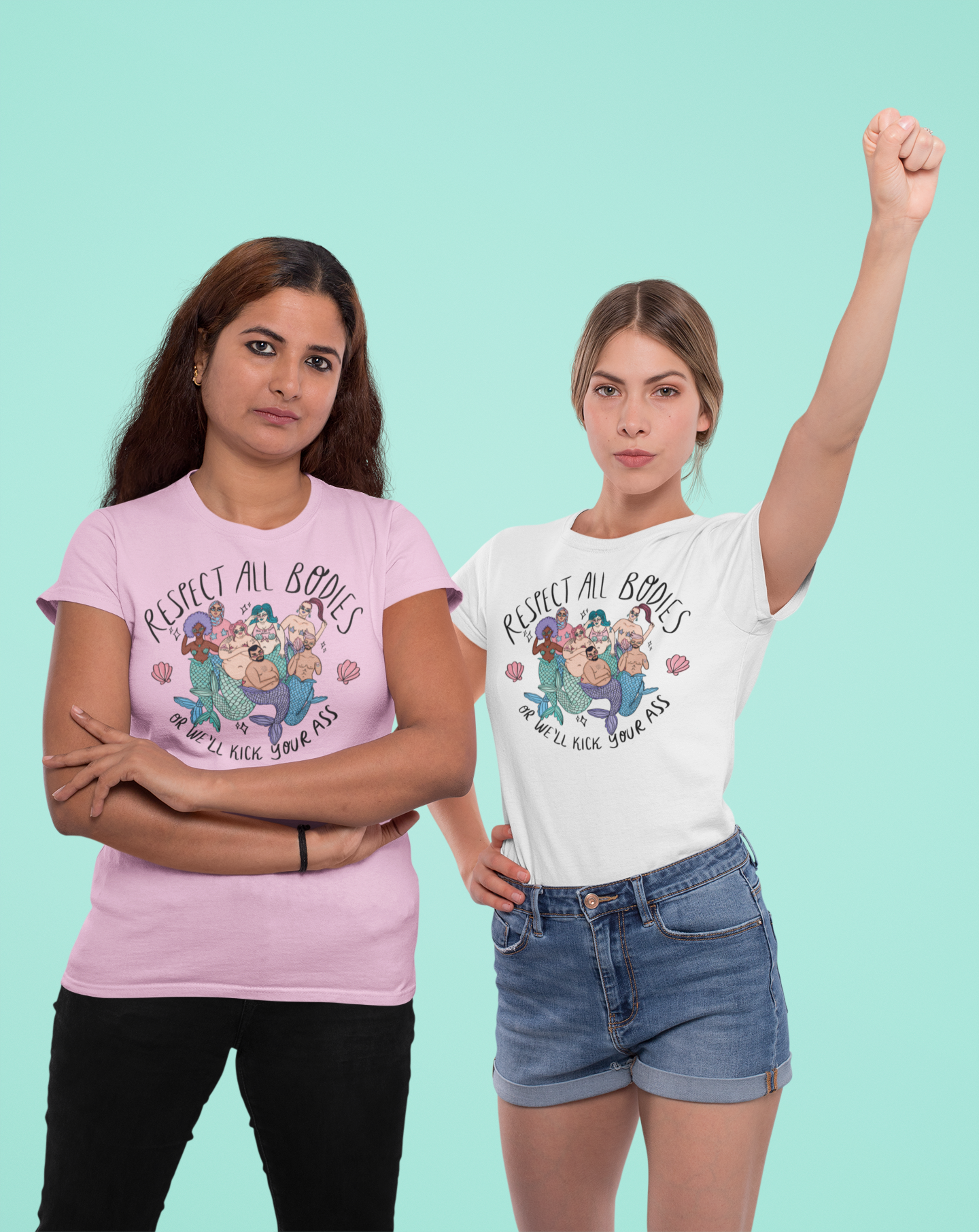 Body Positive Mermaids - Organic unisex t-shirt